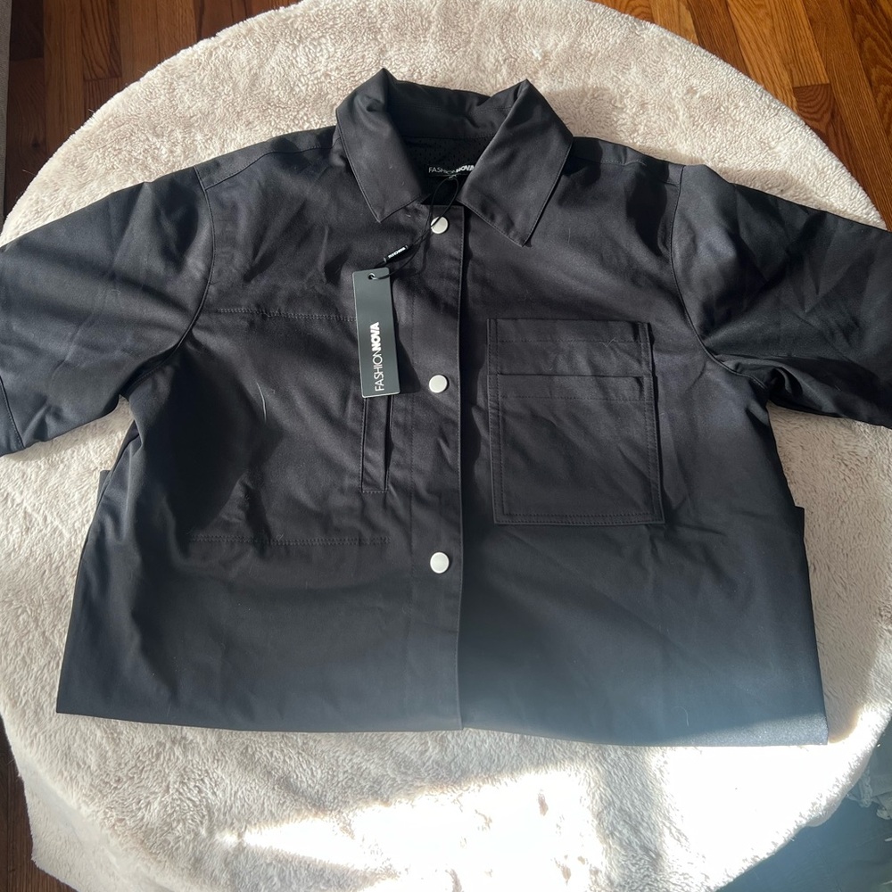 Fashion Nova Oversized Button Down Tee